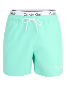 Calvin Klein Swimwear Maudymosi trumpikės turkio spalva / juoda / balta