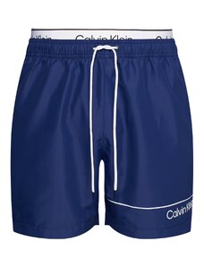 Calvin Klein Swimwear Maudymosi trumpikės tamsiai mėlyna jūros spalva / balta