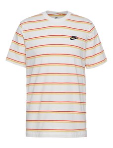 Nike Sportswear Marškinėliai 'Club' geltona / oranžinė / juoda / balta