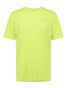 PUMA Sportiniai marškinėliai obuolių spalva / sidabrinė