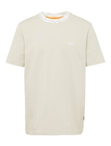 BOSS Marškinėliai 'Te_Ocean' smėlio spalva / balta