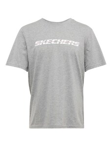 SKECHERS Sportiniai marškinėliai tamsiai mėlyna / margai pilka / raudona / balta