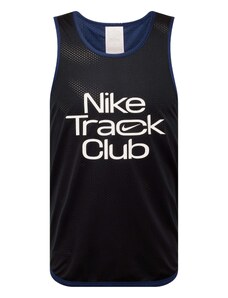 NIKE Sportiniai marškinėliai 'TRACK CLUB' tamsiai mėlyna / juoda / balta