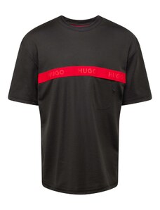 HUGO Marškinėliai 'Dechilo' raudona / juoda