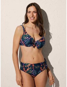 Ysabel Mora bikini maudymosi kostiumėlis "Marina Navy - Green - Violet Floral Print"