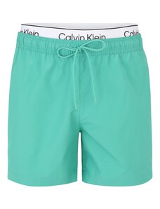 Calvin Klein Swimwear Maudymosi trumpikės žalia / juoda / balta