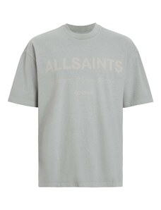 AllSaints Marškinėliai 'LASER' smėlio spalva / pilka