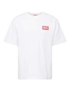 DIESEL Marškinėliai 'T-NLABEL-L1' raudona / balta