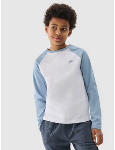 4F Longsleeve lygūs marškinėliai berniukams - mėlyni