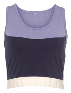 LASCANA ACTIVE Sportiniai marškinėliai be rankovių nakties mėlyna / purpurinė / balta