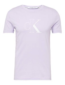 Calvin Klein Jeans Marškinėliai levandų spalva / balta