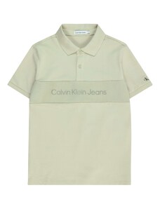 Calvin Klein Jeans Marškinėliai pastelinė žalia / tamsiai žalia