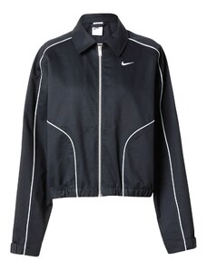 Nike Sportswear Demisezoninė striukė juoda / balta