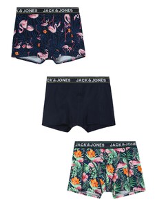 Jack & Jones Junior Apatinės kelnaitės tamsiai mėlyna / oranžinė / rožių spalva / balta