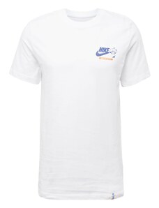 Nike Sportswear Marškinėliai mėlyna / oranžinė / balta