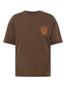 JACK & JONES Marškinėliai 'VENOM' šokolado spalva / pilka / oranžinė