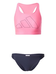 ADIDAS PERFORMANCE Sportinis bikinis 'Big Bars' pilka / rožių spalva