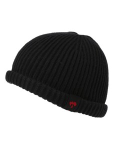 DKNY Megzta kepurė tamsiai raudona / juoda