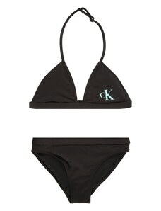 Calvin Klein Swimwear Bikinis pastelinė žalia / juoda