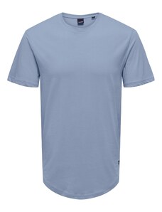 Only & Sons Marškinėliai 'Matt' mėlyna dūmų spalva