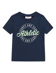 KIDS ONLY Marškinėliai 'SILLE' tamsiai mėlyna / šviesiai žalia / balta