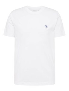 Abercrombie & Fitch Marškinėliai tamsiai mėlyna / balta