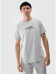 4F Vyriški T-shirt marškinėliai su grafika - pilki