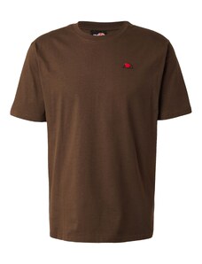 ELLESSE Marškinėliai 'Taipa' tamsiai ruda / oranžinė / raudona / balkšva