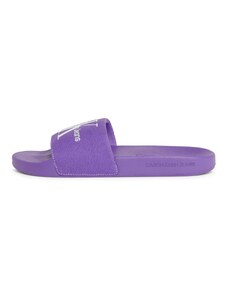 Calvin Klein Jeans Šlepetės šviesiai violetinė / balta