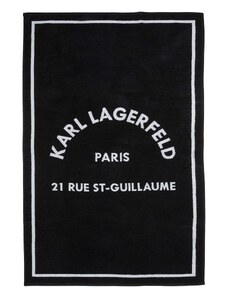 Karl Lagerfeld Paplūdimio rankšluostis juoda / balta