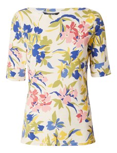 Lauren Ralph Lauren Marškinėliai 'JUDY' kremo / sodri mėlyna („karališka“) / alyvuogių spalva / rožių spalva
