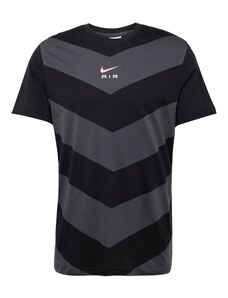 Nike Sportswear Marškinėliai 'AIR' pilka / persikų spalva / juoda / balta