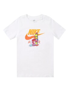 Nike Sportswear Marškinėliai vandens spalva / oranžinė / raudona / balta