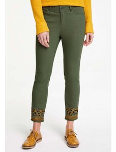 Linea Tesini Žali siuvinėti džinsai : Dydis - 40