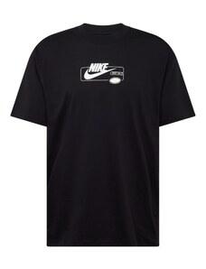Nike Sportswear Marškinėliai 'M90 OC GRAPHIC' šviesiai mėlyna / pilka / juoda / balta