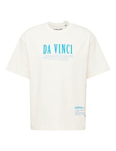 Only & Sons Marškinėliai 'VINCI' azuro spalva / juoda / vilnos balta