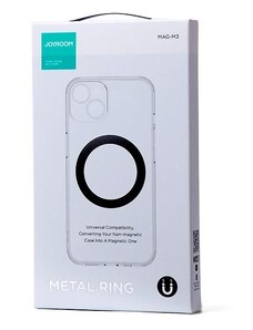 Gamintojas nenurodytas metalinių magnetinių žiedų rinkinys išmaniesiems telefonams 2 vnt. rožinės spalvos (JR-Mag-M3)