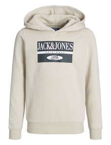 Jack & Jones Junior Megztinis be užsegimo 'ARTHUR' smėlio spalva / juoda / balta