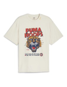 PUMA Sportiniai marškinėliai 'Showtime' tamsiai mėlyna jūros spalva / oranžinė / raudona / balta