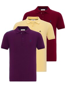 Daniel Hills Marškinėliai gencijono spalva / pastelinė geltona / antracito spalva / baklažano spalva / vyšninė spalva