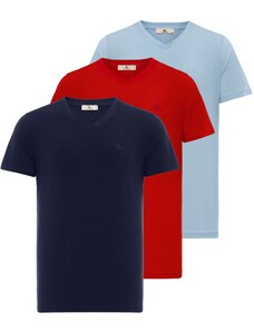 Daniel Hills Marškinėliai tamsiai mėlyna / šviesiai mėlyna / raudona