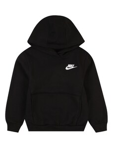 Nike Sportswear Megztinis be užsegimo 'Club Fleece' juoda / balta