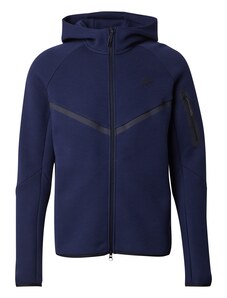 Nike Sportswear Džemperis 'Tech Fleece' tamsiai mėlyna / juoda