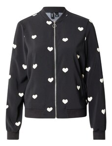VERO MODA Demisezoninė striukė 'VMCOCO' juoda / balta