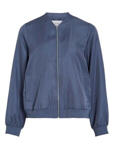 VILA Demisezoninė striukė 'VIPapaya' tamsiai mėlyna jūros spalva