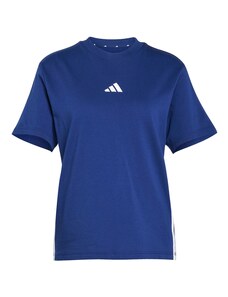 ADIDAS SPORTSWEAR Sportiniai marškinėliai 'Essentials 3-Stripes Cotton' tamsiai mėlyna / balta