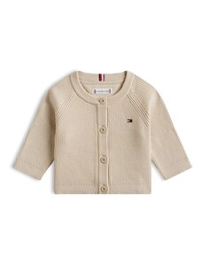 TOMMY HILFIGER Kardiganas 'ESSENTIAL' smėlio spalva