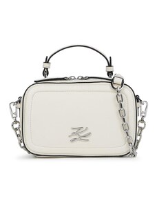 Karl Lagerfeld Rankinė su ilgu dirželiu balta