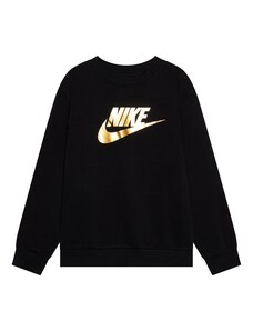 Nike Sportswear Megztinis be užsegimo 'CLUB FLC' aukso geltonumo spalva / juoda / balta