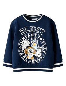 NAME IT Megztinis be užsegimo ''NMMNIMBU BLUEY' mėlyna / šviesiai mėlyna / ruda / balta